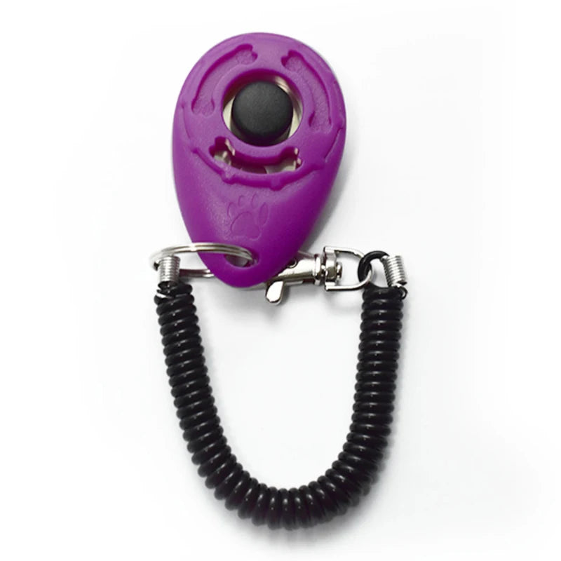 Dog training clicker lemon yellow — Dogora