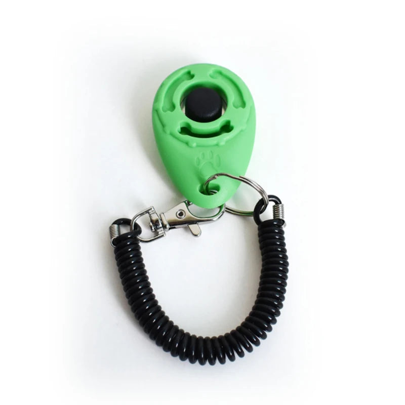 Dark orange clicker compact dog training tool