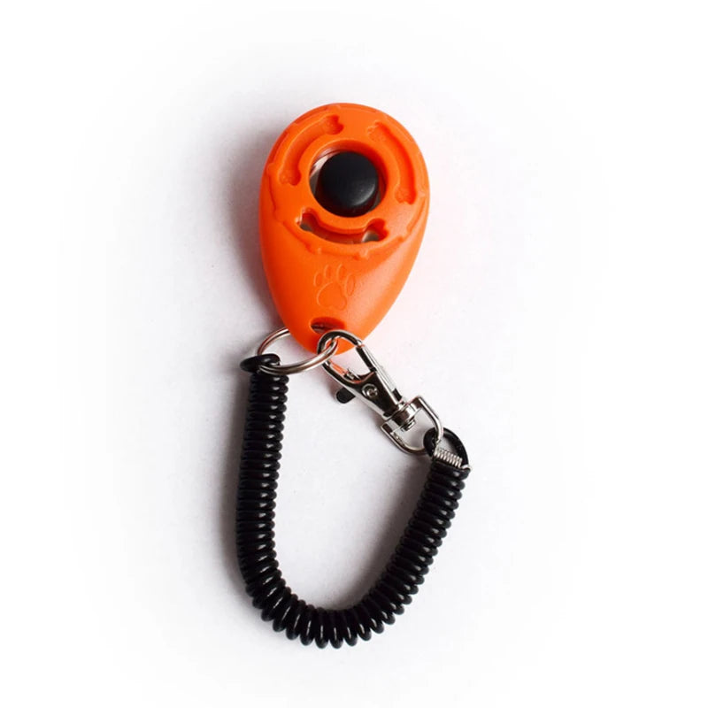 Light orange dog training clicker — Dogora