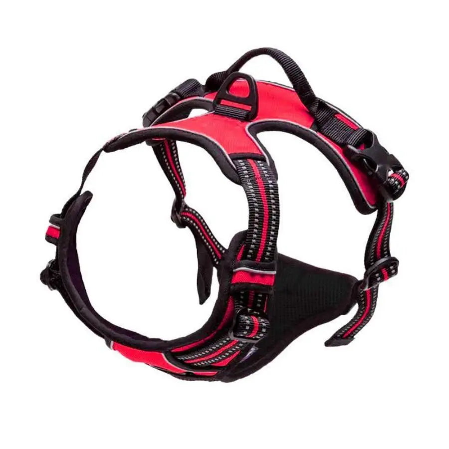 Heavy duty buckle no-pull harness secure escape-proof