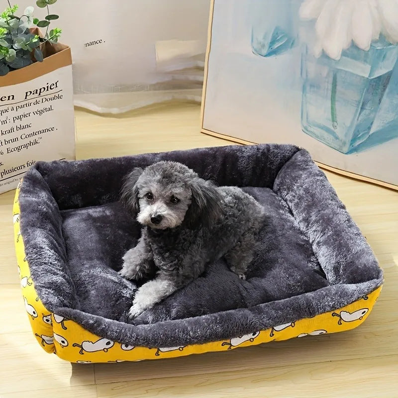 Plush sofa bed non-slip base machine washable Dogora
