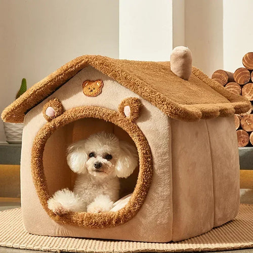 Foldable cave dog bed for small breeds — Dogora pet house
