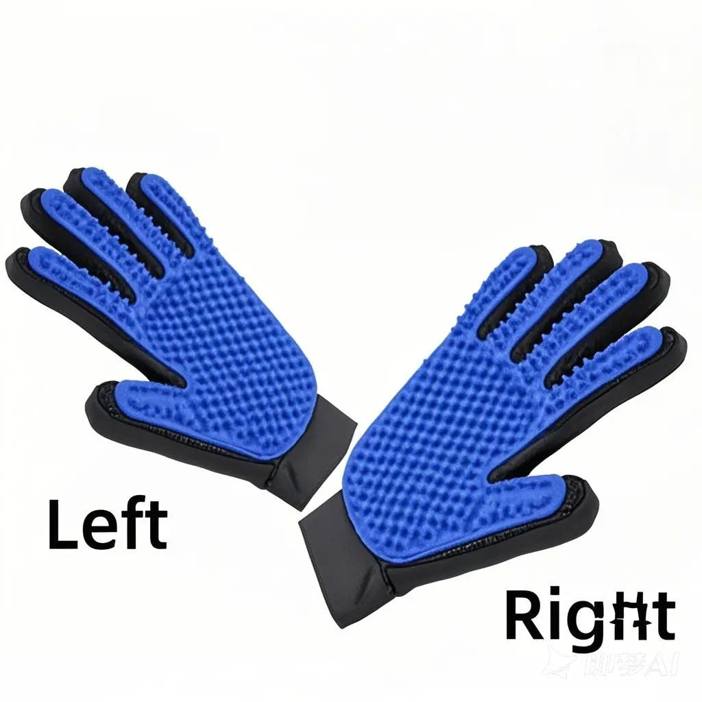 Dog enjoying grooming glove massage — Dogora