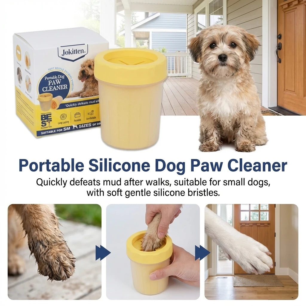 Dogora Paw Cleaner size comparison small and large
