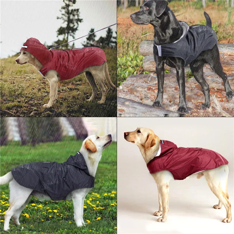 Waterproof dog jacket yellow colour Golden Retriever large breed