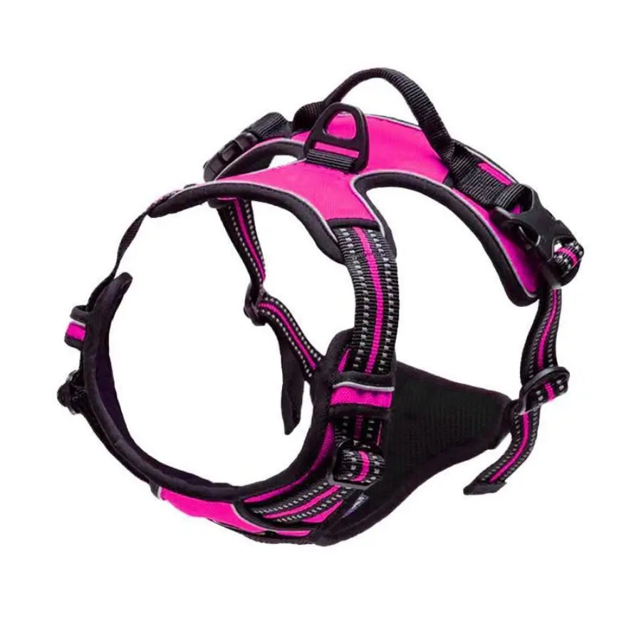 No-pull harness pink and blue comparison Dogora