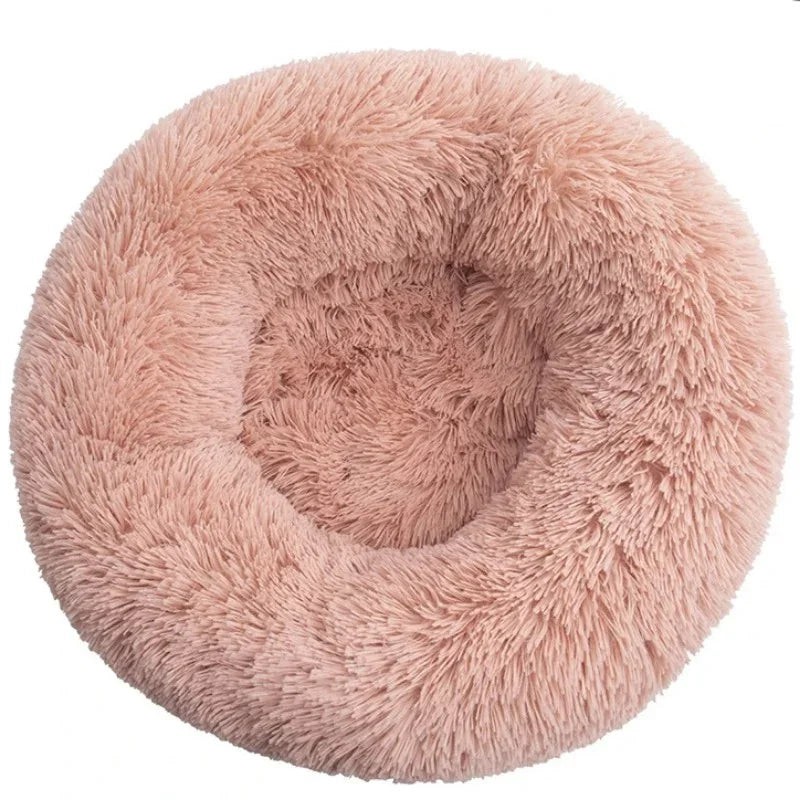 Round bed blush pink 50cm small breeds Yorkshire Pomeranian