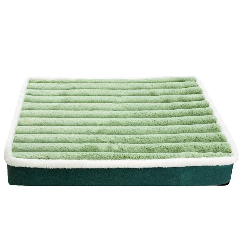Anxious dog sleeping on Dogora calming mat — joint support