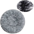 Dogora round bed materials ultra soft eco plush close-up