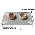 Feeding mat absorbs spills puppy messy eater Dogora