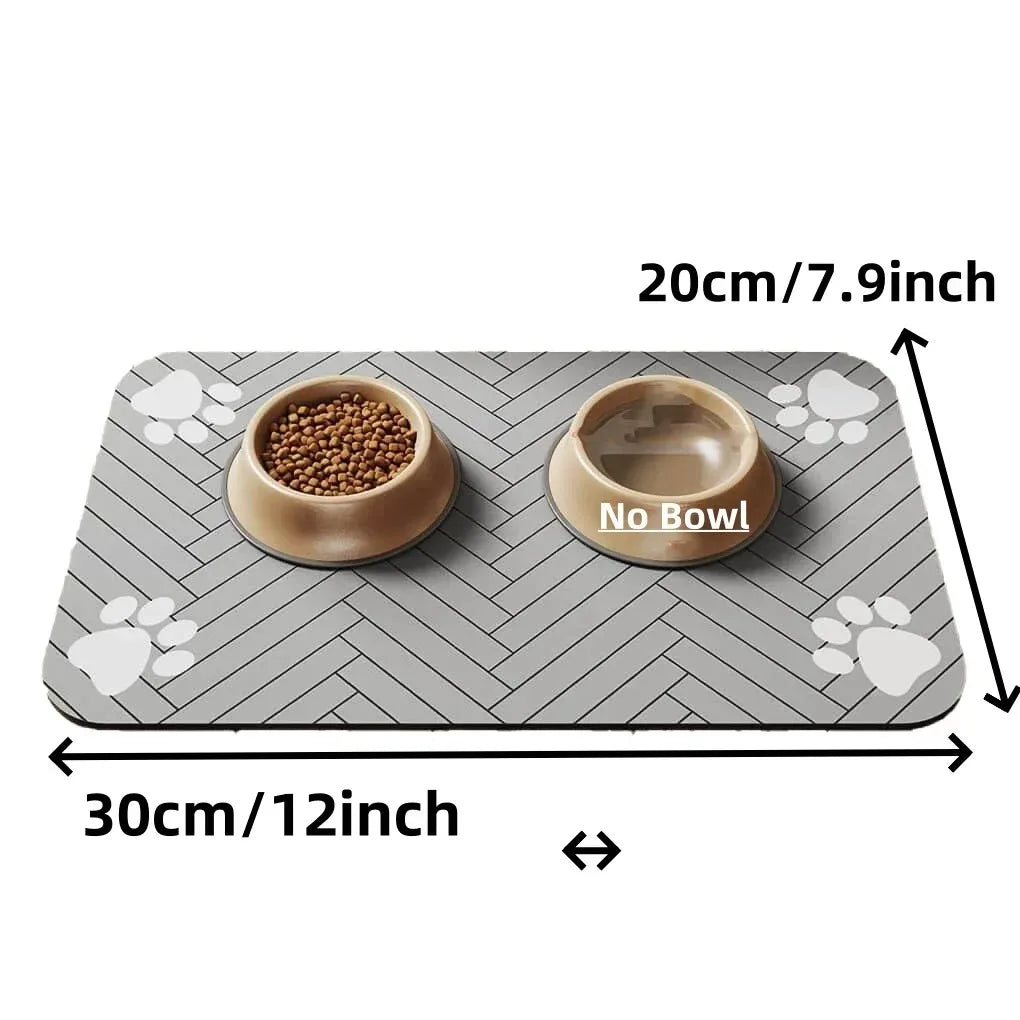 Feeding mat absorbs spills puppy messy eater Dogora