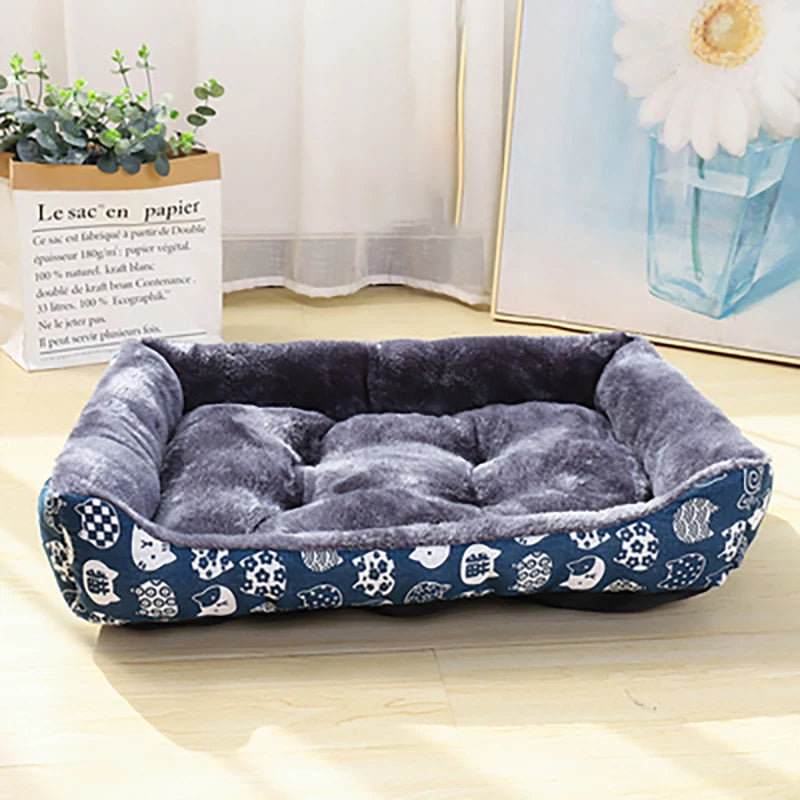 Plush dog sofa bed features non-slip washable soft Dogora