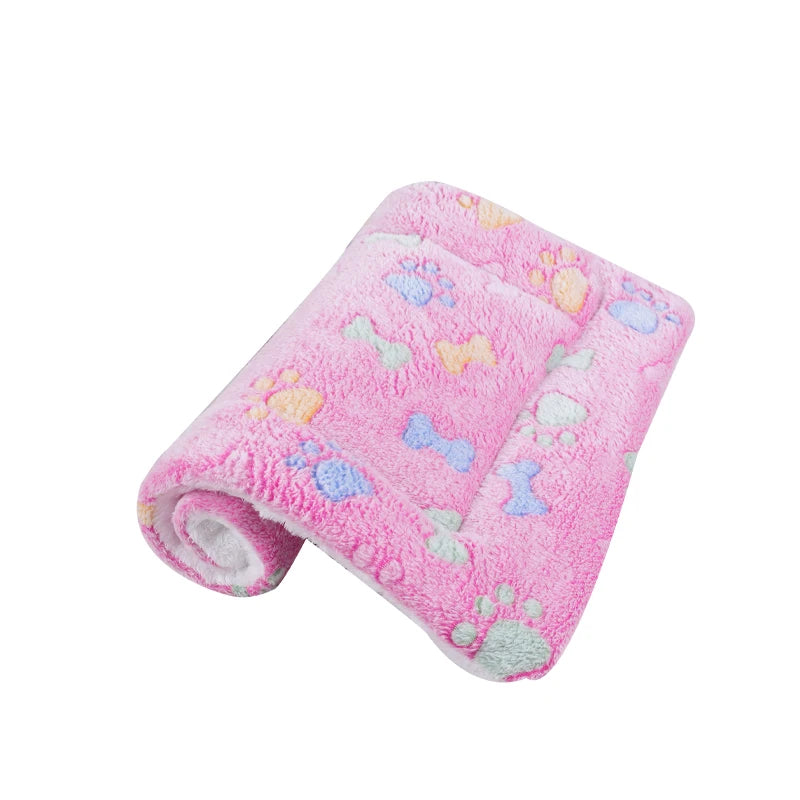 Flannel blanket for crate travel anxiety relief dog