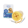 BPA-free silicone paw cleaner for dogs yellow and blue
