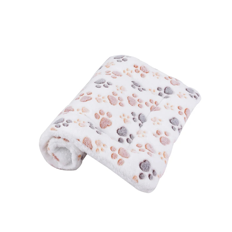 Brown star pattern flannel dog blanket — Dogora
