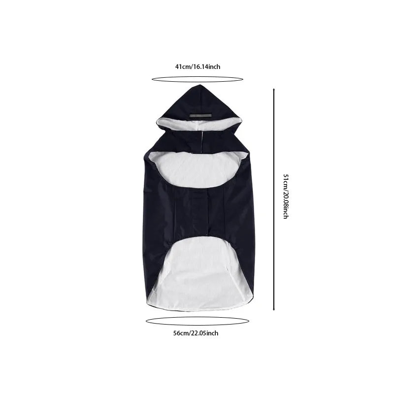 Dogora Rain Jacket size guide S to 6XL all breeds